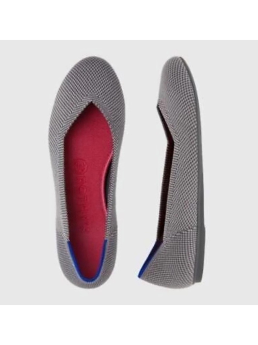 Rothy’s The Flat Pebble Grey Ballet Round Toe Women’s Size 9